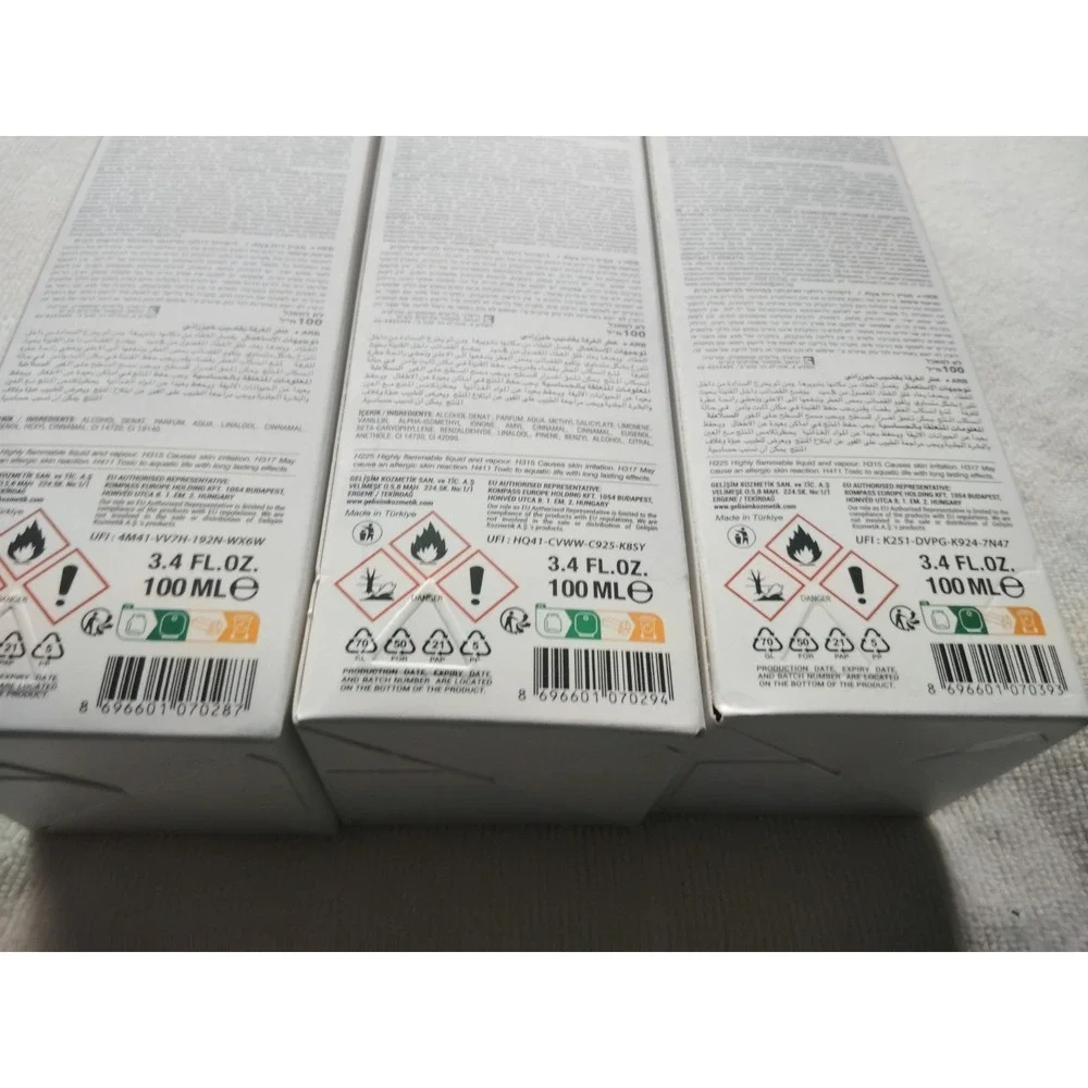ALYA Nature's Scents Reed Diffuser 3-Pack 100mL Glass Apple Pie Gum